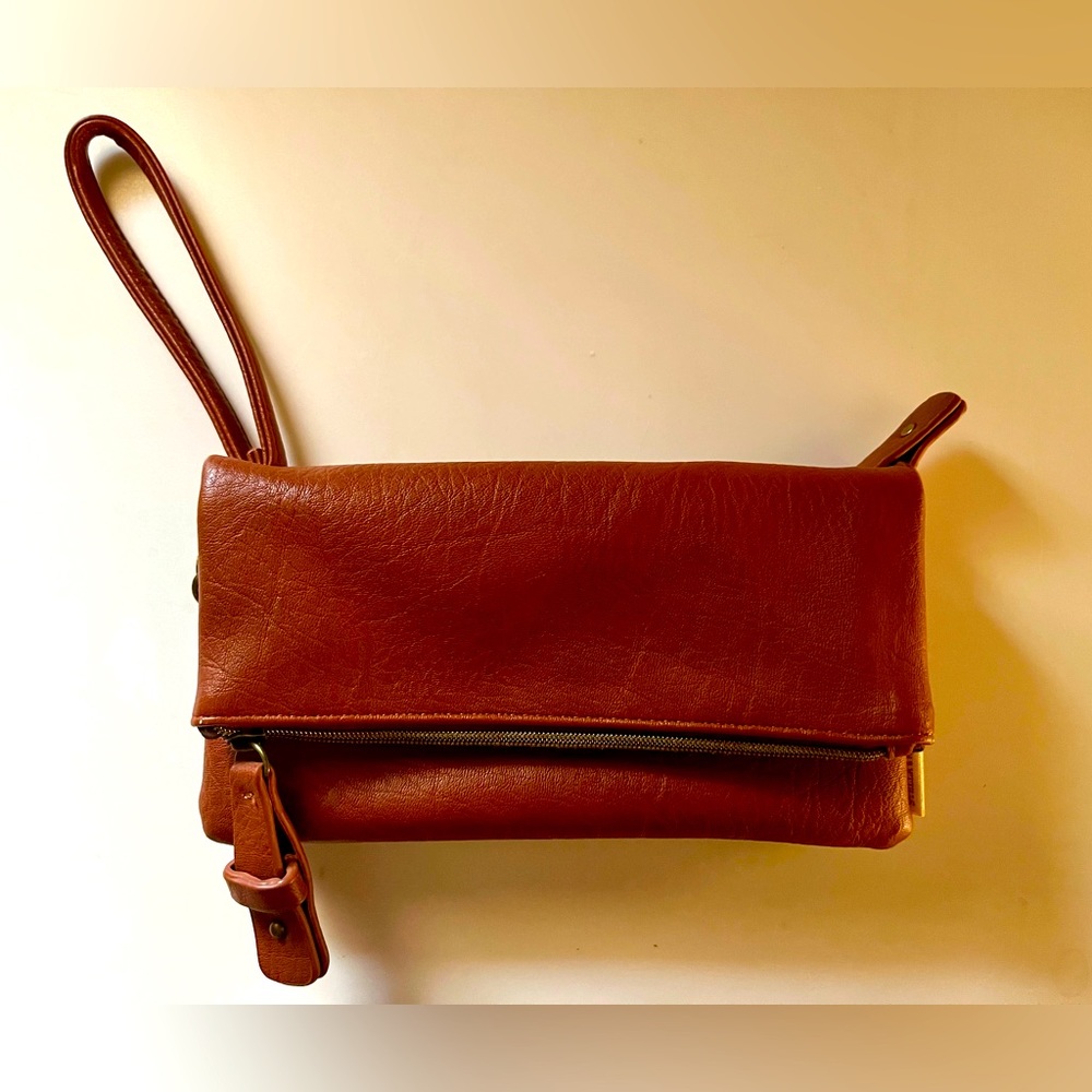 Stella & Max Leather Wristlet Fold-over Wallet